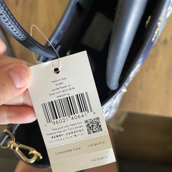 NWT Kate Spade Spade Flower Medium Tote KE481 - Picture 3 of 5